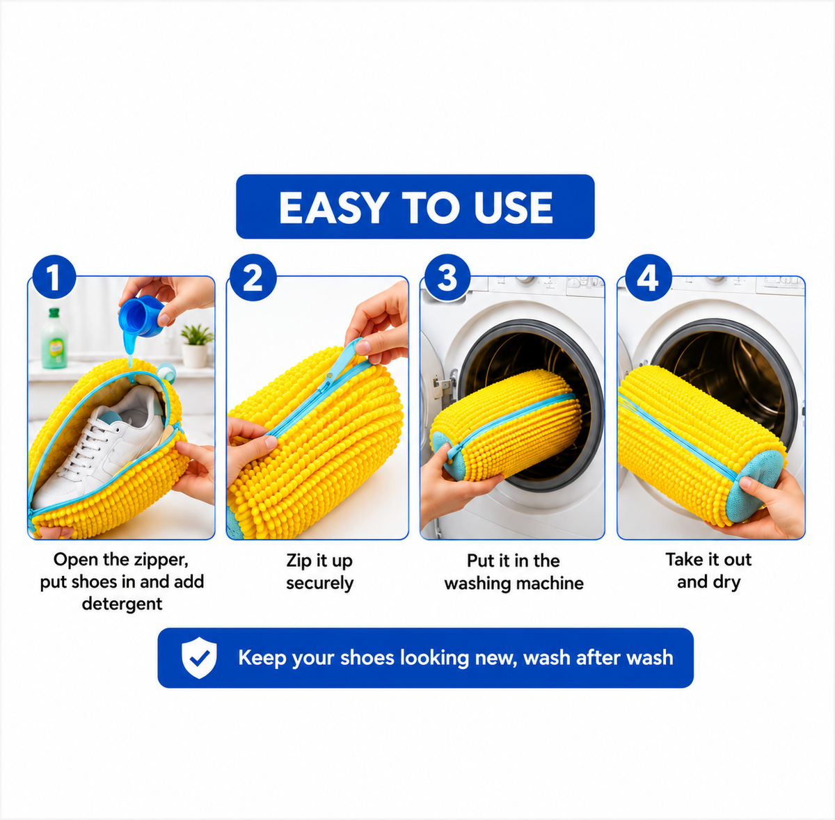 Shoe Washing Machine Bag