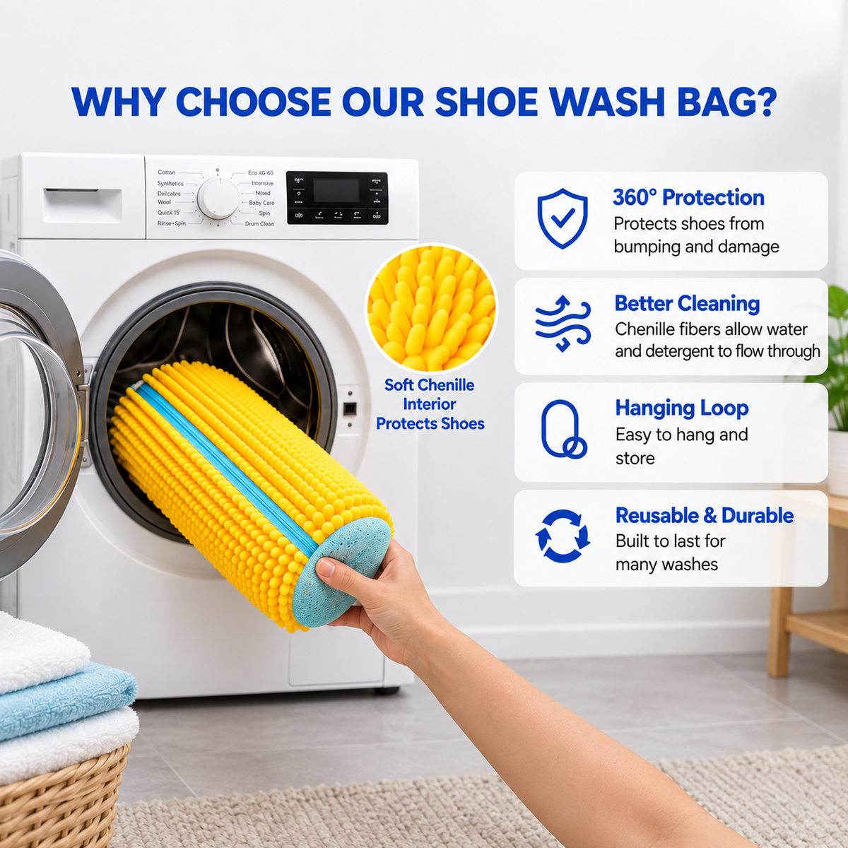 Shoe Washing Machine Bag