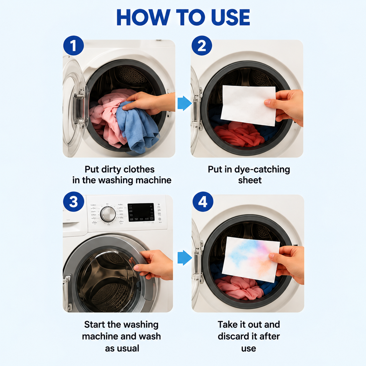 Laundry Colour Catcher Sheets