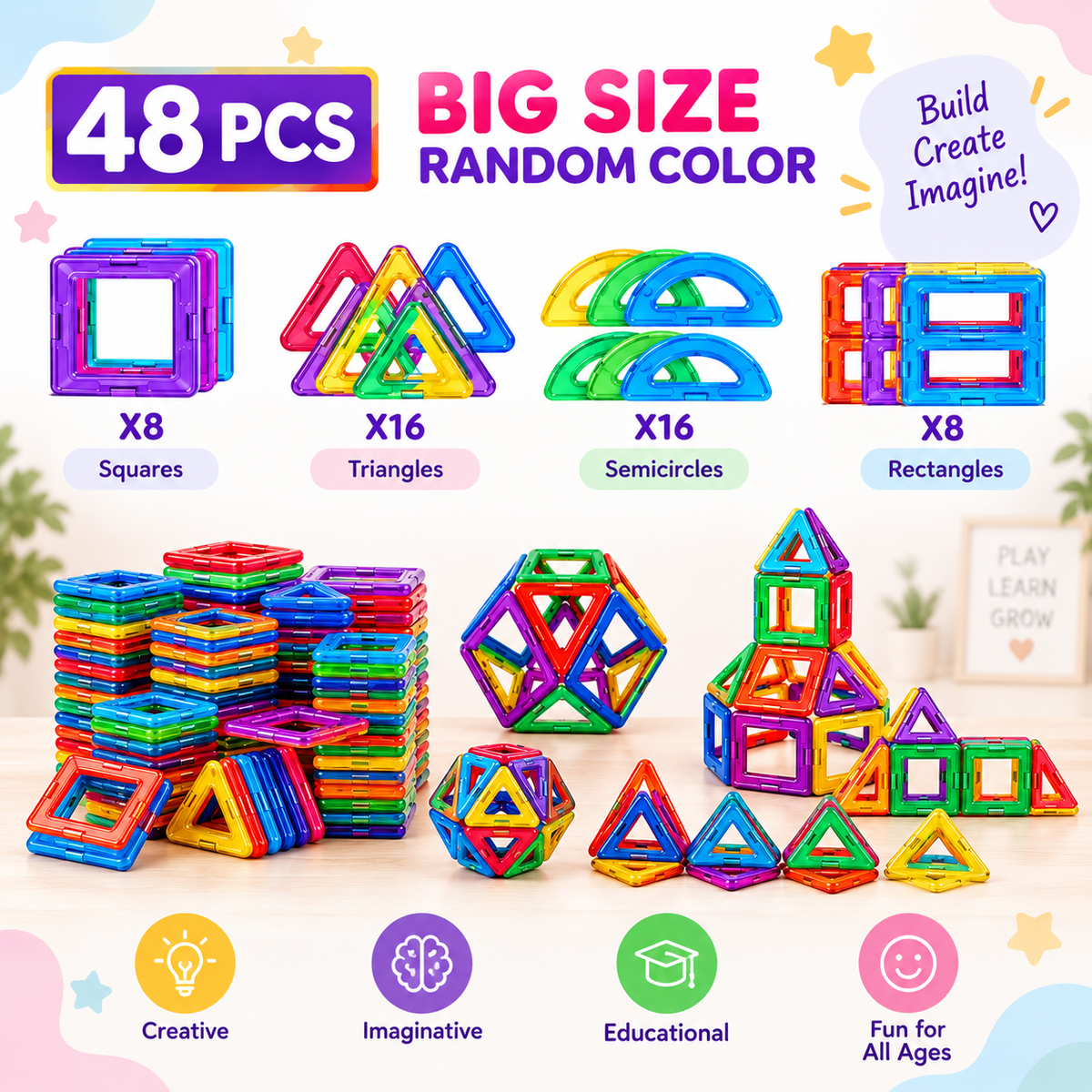 Magnetic Building Tiles